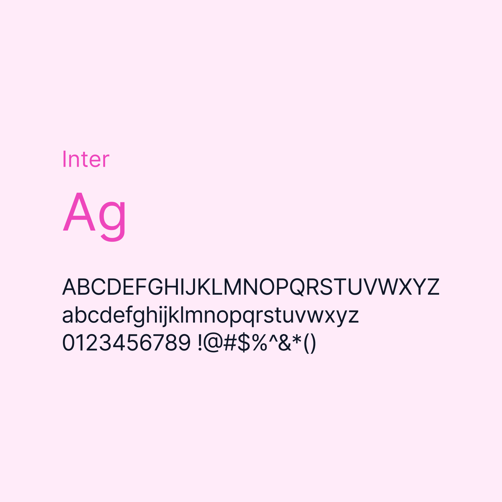 Graphic of a typography specimen showing the alphabet and numerals on top of a dark gray background.