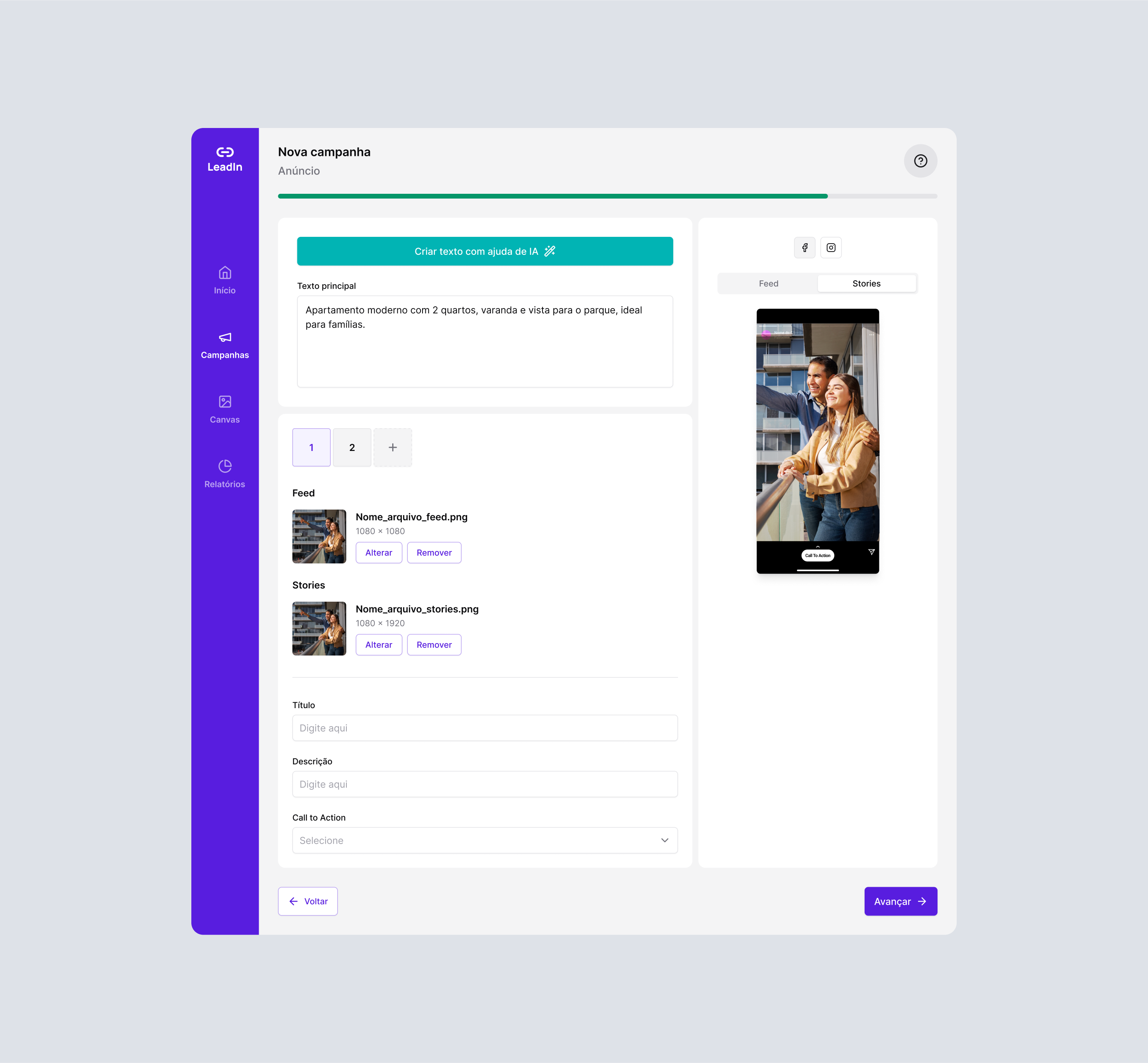 Stationery design of letterhead and business cards for the company Anders on top of a blurred photo of a house interior.